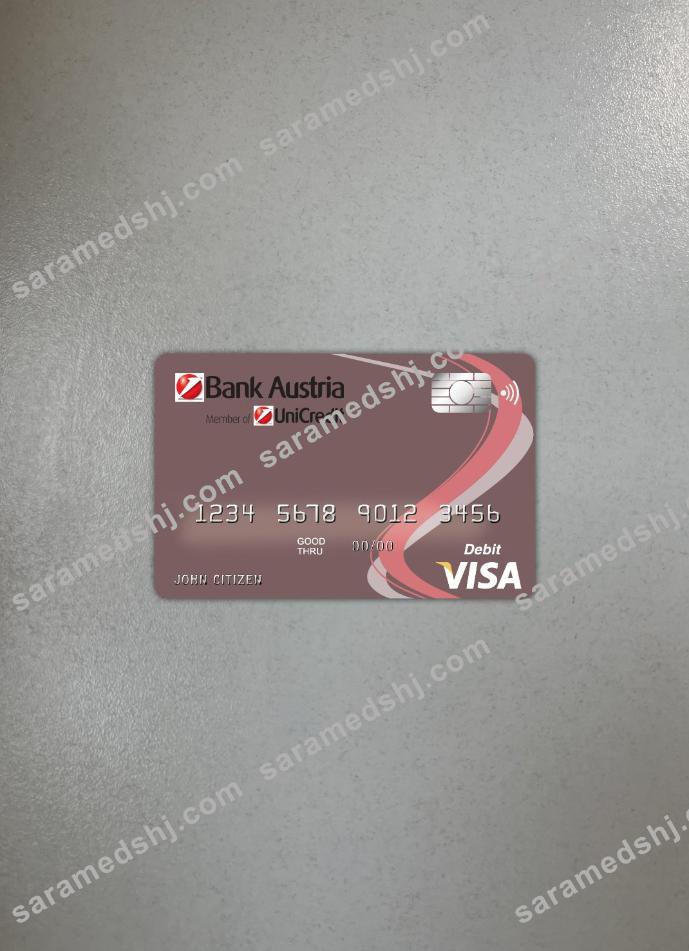 Austria Bank Austria visa card photolook front